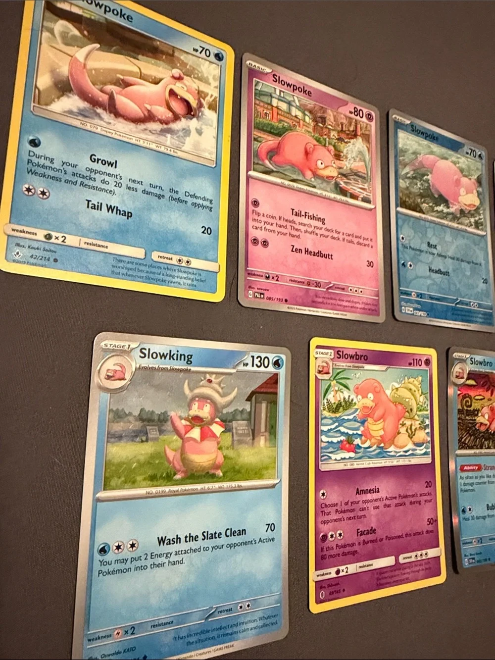 Pokemon Slowpoke And Slowking Cards - Pokemon TCG cards